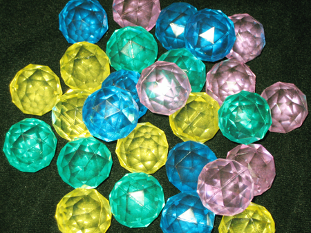 DIABALL - 32mm Diamond Cut Bouncy Balls (100pcs @ $0.29/pc)