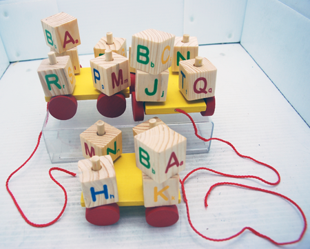 CARBLOCK - 3.5" Wooden Car w Letter Blocks Learning Toy (12pcs @ $1.25/pc)