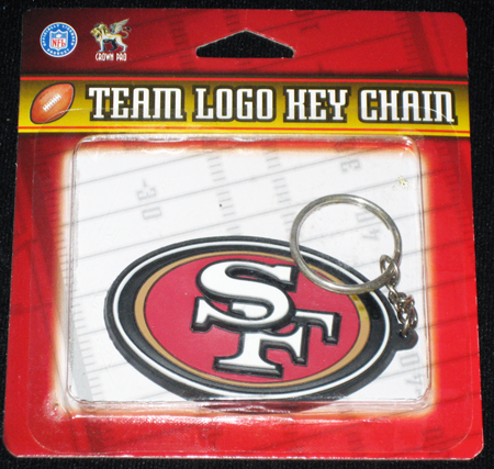 SF49ERS - NFL San Fransisco 49ers Rubber Logo Keychains (12pcs @ $1.00/pc)