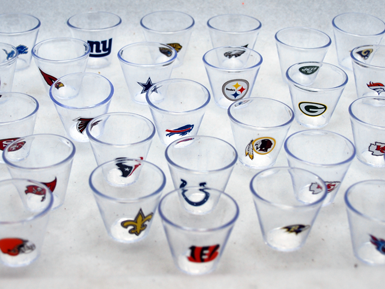 NFLCUP3 - 1.5" Asst NFL Cups w/ Logo (32pcs @ $0.20/pc)
