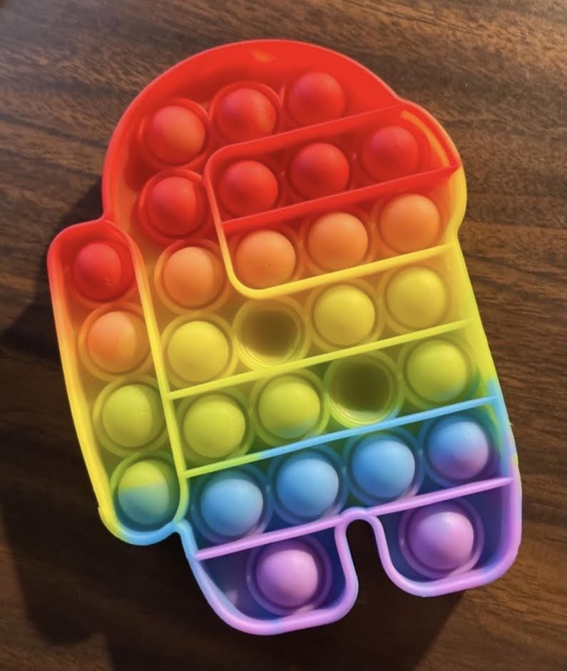 POPIT1 - New 6" Rainbow Colored POP IT Toys (12pcs @ $2.25/pc)