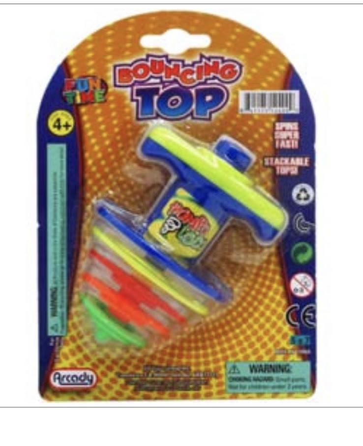 ARB77711 - 7" Bouncing Top Blister Card Toy (24pcs @ $1.75/pc)