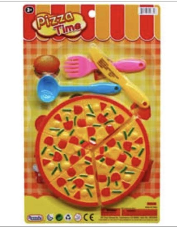 ARG2836ARB - 9PC Pizza Playest on 12" Blister Card (48pcs @ $1.60/pc)