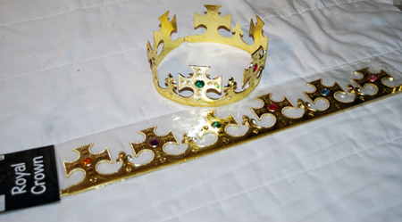 CROWNGOLD - Adjustable Gold Crown 21" Long (12pcs $1.15/pc)