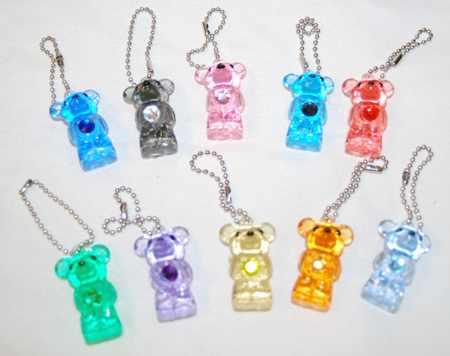 Item# A1BISTB - 1.5" Glitter Birthstone Teddy Bear Charms (100pcs @ $0.22/pc)