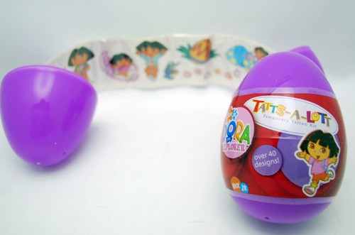 DEGG - 4" Dora The Explorer Tattoo Eggs (12pcs @ $1.10/pc)