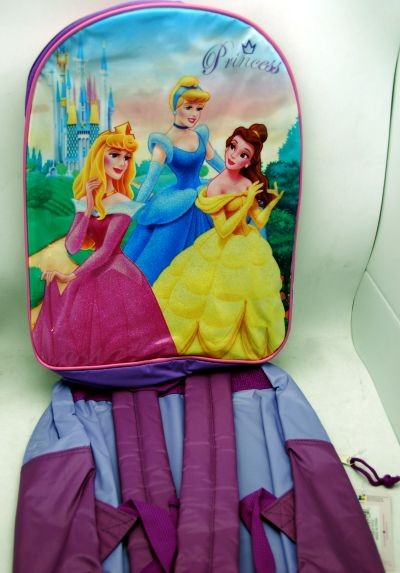 PRBP2 - Disney Princess 11" x 15" PVC Backpacks (each @ $2.50/pc)