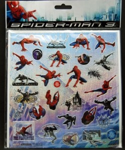 SMSTICK - 8" Spiderman Sticker Sheets (24pcs @ $0.30/pc)