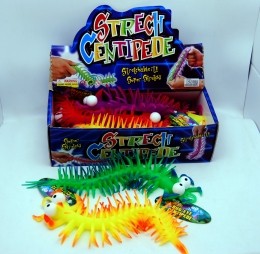 CENT23 - 11" Stretch Bug Eyed Centipede (12pcs @ $1.25/pc)