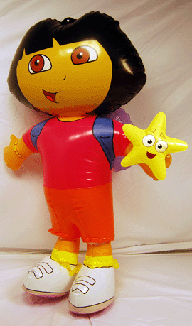 DORAINFLATE - Dora 24" Inflatable Character (12pcs @ $1.50/pc)
