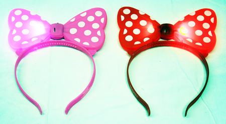 CZJB194 - Light Up Plastic Minnie Mouse Boppers (12pcs @ $1.50/pc)