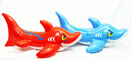 SHAINF - 30" Colorful Shark Inflatables (12pcs @ $1.75/pc)