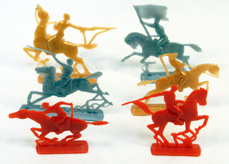 KNIGHT1 - 2.5" Plastic Colorful Warrior Knights(108.pcs @ $0.04/pc)