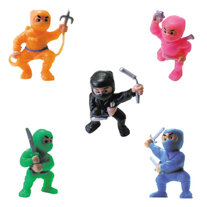 Item# A1NIMEB  - 1.5" Ninja Fighters Figurines (100pcs @ $0.18/pc)