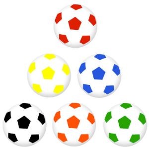 A1SOCCB - 32mm Plastic Mini Soccer Balls (100pcs @ $0.14/pc)