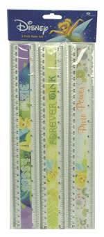TBRUL - Tinker Bell 12" Rulers (36pcs @ $0.35/pc)