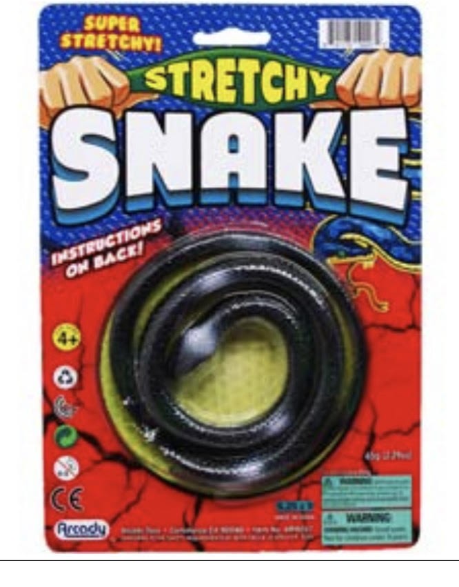 ARM017ARB - 27" Stretch Snake on Blister Card (24pcs @ $1.89/pc) 