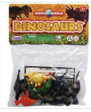 Item# ARB9610 - Bulk 2" Dinosaurs (360pcs @ $0.15/pc)