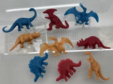 KI23 - 2" Colorful PVC Dinosaurs (240pcs @ $0.08/pc)