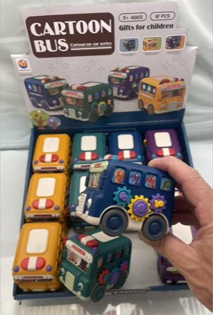 CZBUS - 4" Friction Powered School Bus (12pcs @ $1.25/pc)