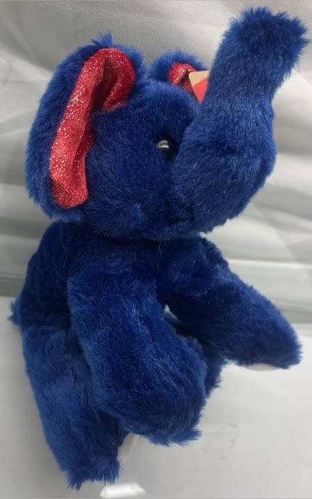 CZPLELE - 9" Ultra Soft Plush Blue Elephant Beanie Doll (12pcs @ $2.25/pc)