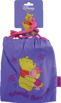 WPBAGS - Winnie The Pooh 6"x5" Canvas Pouch(12pcs @ $1.25/pc)
