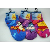 WPSOCKS - Winnie the Pooh Kids Socks size 9-11 (12 pairs @ $0.85/pair)