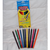 BR454 - 7" Box 12 pc Assorted Colored Pencils (12 pcs @ $1.00/pc)