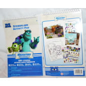 BR143 - 9.5" Monsters Inc Stickerland Activity Pad (12 pcs @ $0.90/pc)