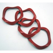 BRACRED - Wavy Reb Plastic Bracelets (12pcs @ $0.20/pc)