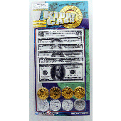 MONEY - Kiddie Cash Money on Blister Card (12pcs @ $1.00/pc)