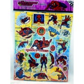 STICKER33 - Spiderman 12"x8"  Laser Sticker Sheets (12pcs @ $.75/pc)