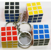 CZRUBIXKC - 2" Rubix Cube Keychains (12pcs @ $0.95/pc)