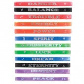 Item# A1KARMB - Colorful Karma Words Bracelets (100pcs @ $0.15/pcs)