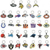 A1NFL57B   - NFL 1.5" Soft Keychains Asst. (32pcs @ $0.45/pc)