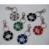 PCKC - 1.6" Poker Chip Keychain (12pcs @ $0.39/pc)