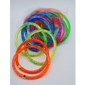 NZ32  -  3" Liquid Glitter Bracelet (72pcs @ $0.43pc)