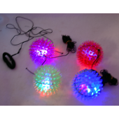 CZSPIKEBALL6 - 3" Light Up Spike Ball Comeback Ball (12pcs @ $1.00/pc)