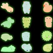 A1SQS3B - Squeezie Squees Glow in the Dark Mix (100pcs @ $0.39/pc)