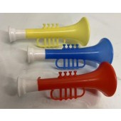 CZQ10 - 3"  Mini Plastic Colorful Mini Working Horns (60pcs @ $0.25/pc)